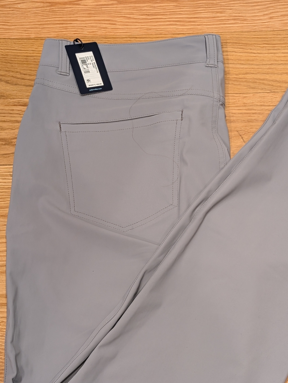 Peter Millar Crown Crafted Performance Pants Gray 36x32 5-Pocket Stretch NWT - Picture 4 of 8